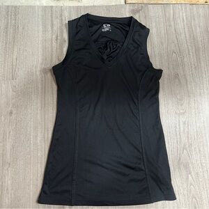 Champion Black Sleeveless V-Neck Top